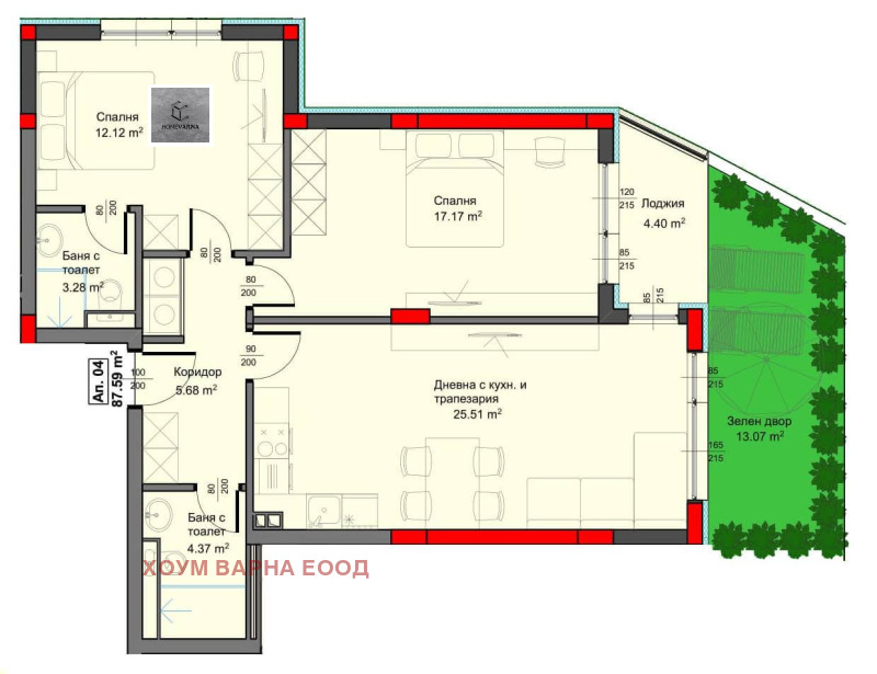À vendre  2 chambres Varna , Asparouhovo , 111 m² | 93696688