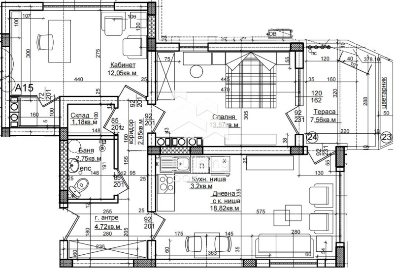 Продава 3-СТАЕН, гр. Хисаря, област Пловдив, снимка 2 - Апартаменти - 53335262