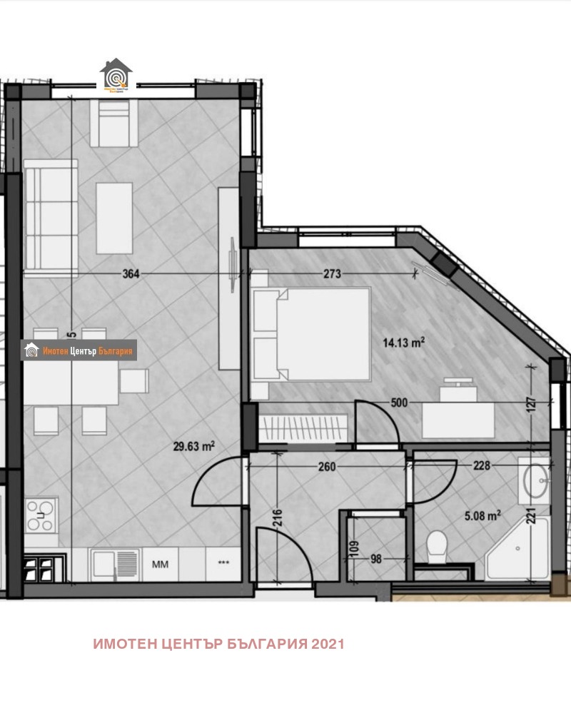 Zu verkaufen  1 Schlafzimmer Sofia , Mladost 4 , 71 qm | 71866649 - Bild [3]