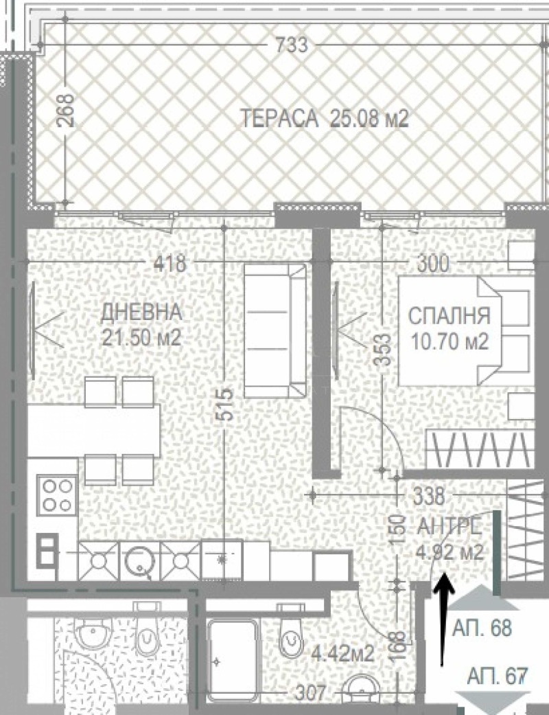 Eladó  1 hálószoba Sofia , Malinova dolina , 99 négyzetméter | 43411836 - kép [2]