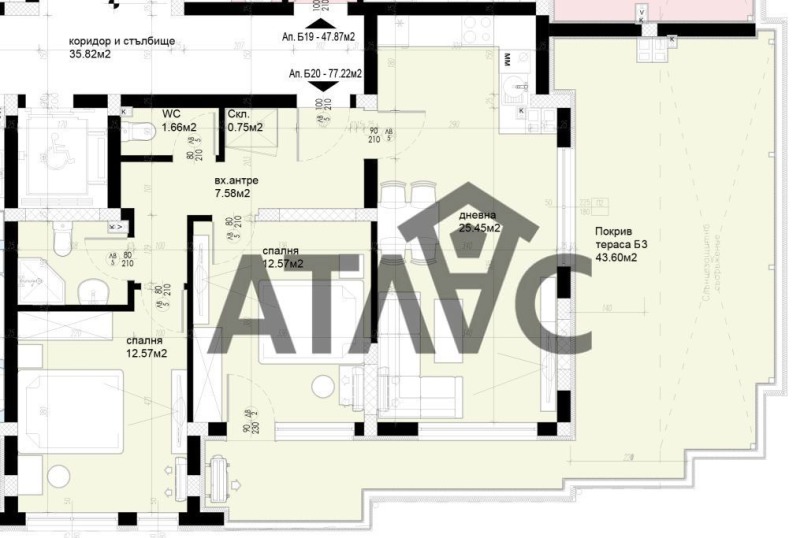Продаја  2 спаваће собе Пловдив , Христо Смирненски , 131 м2 | 42940927 - слика [4]