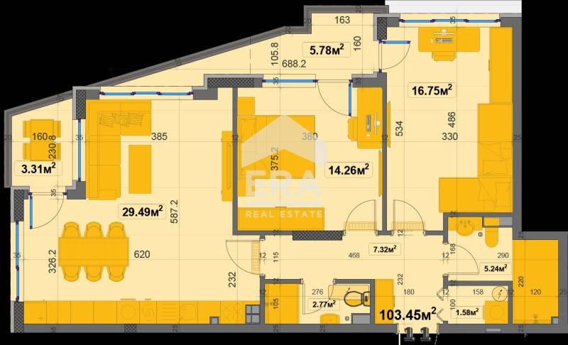 Zu verkaufen  2 Schlafzimmer Sofia , Owtscha kupel , 117 qm | 19667650 - Bild [5]