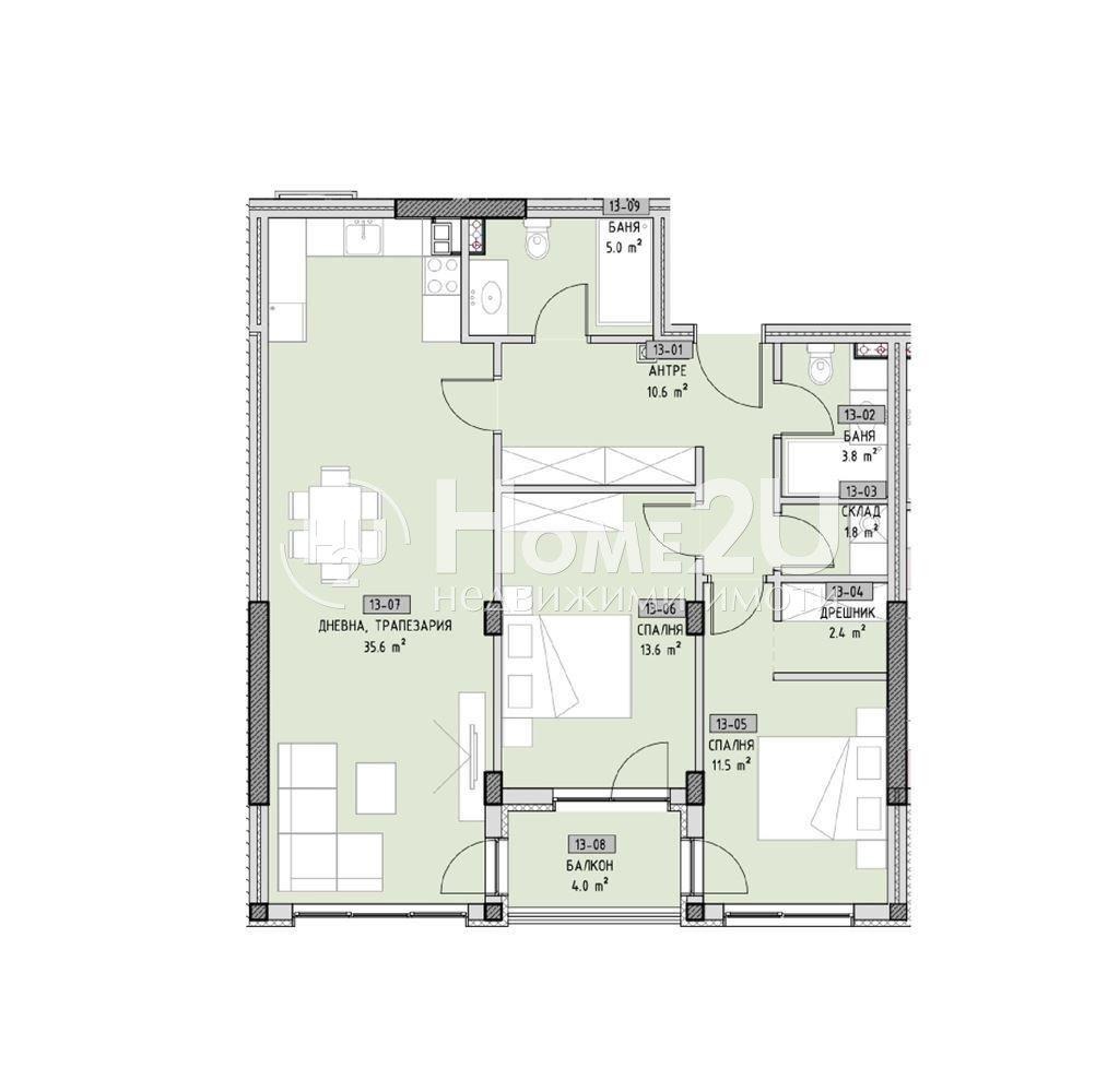 Продава 3-СТАЕН, гр. София, Малинова долина, снимка 4 - Апартаменти - 53705510