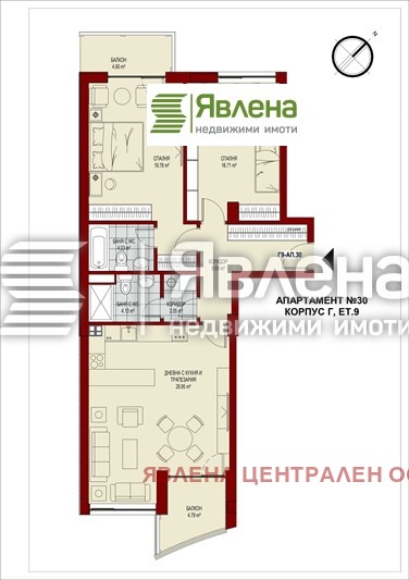 Продава  3-стаен град София , Сердика , 127 кв.м | 64210285