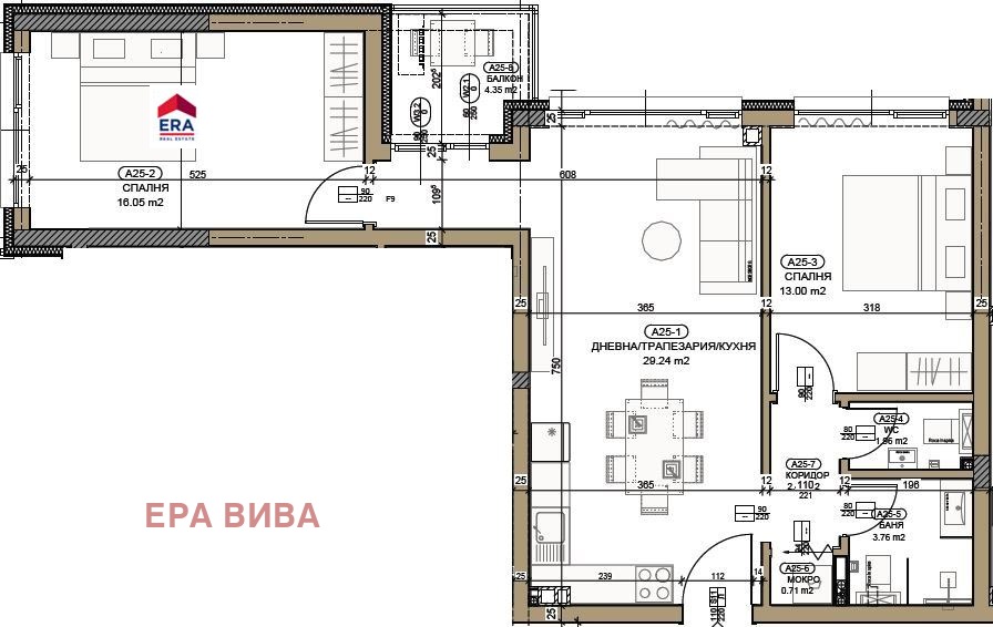 Продава 3-СТАЕН, гр. София, Малинова долина, снимка 7 - Апартаменти - 55129756