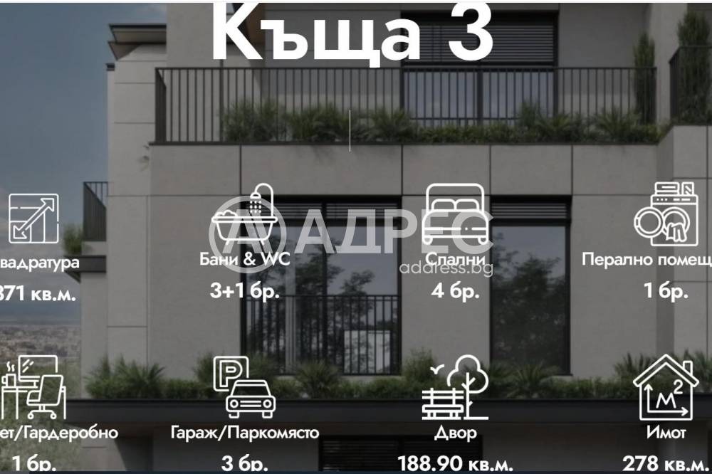 Продава КЪЩА, гр. София, Драгалевци, снимка 2 - Къщи - 54120680