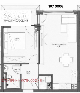 Продава  2-стаен, град София