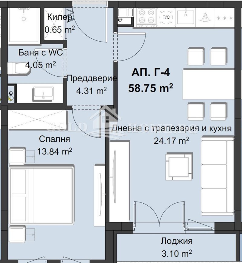 Продава 2-СТАЕН, гр. Пловдив, Христо Смирненски, снимка 5 - Aпартаменти - 48238645