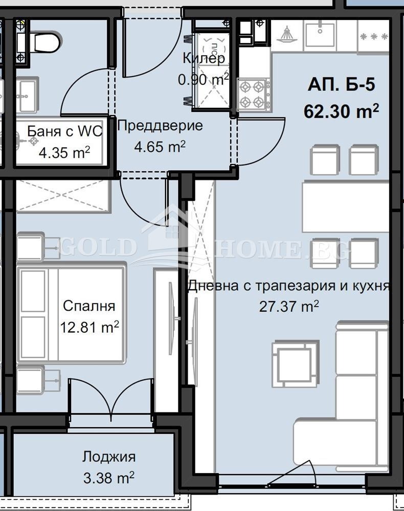 Продава 2-СТАЕН, гр. Пловдив, Христо Смирненски, снимка 9 - Aпартаменти - 48238645