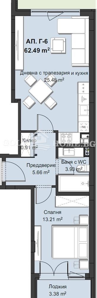 Zu verkaufen  1 Schlafzimmer Plowdiw , Hristo Smirnenski , 75 qm | 38790183 - Bild [2]