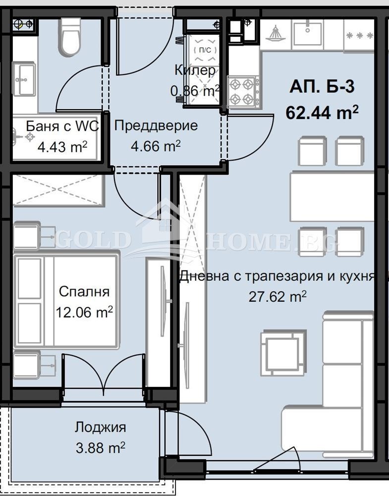 Продава 2-СТАЕН, гр. Пловдив, Христо Смирненски, снимка 10 - Aпартаменти - 48238645