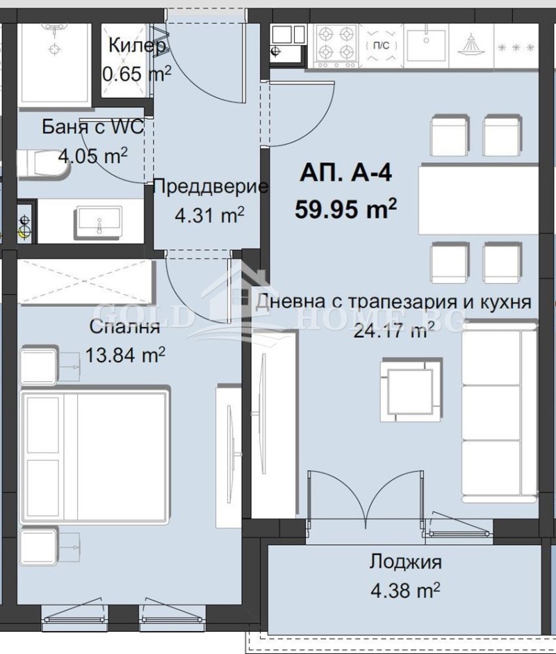 Продава 2-СТАЕН, гр. Пловдив, Христо Смирненски, снимка 3 - Aпартаменти - 48238645