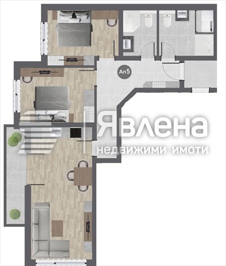 Продава 3-СТАЕН, гр. Благоевград, Баларбаши, снимка 3 - Апартаменти - 52819154