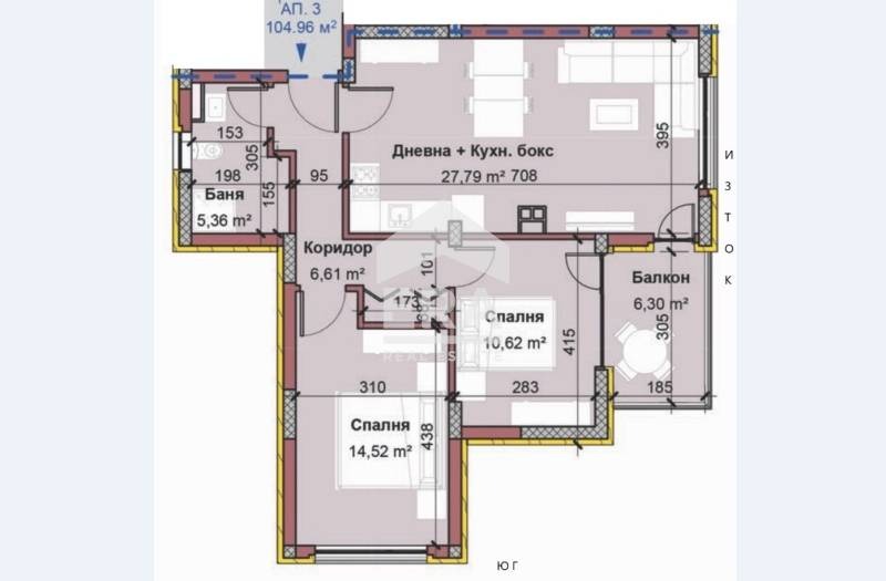 Продава 3-СТАЕН, гр. Варна, Виница, снимка 9 - Апартаменти - 53492811