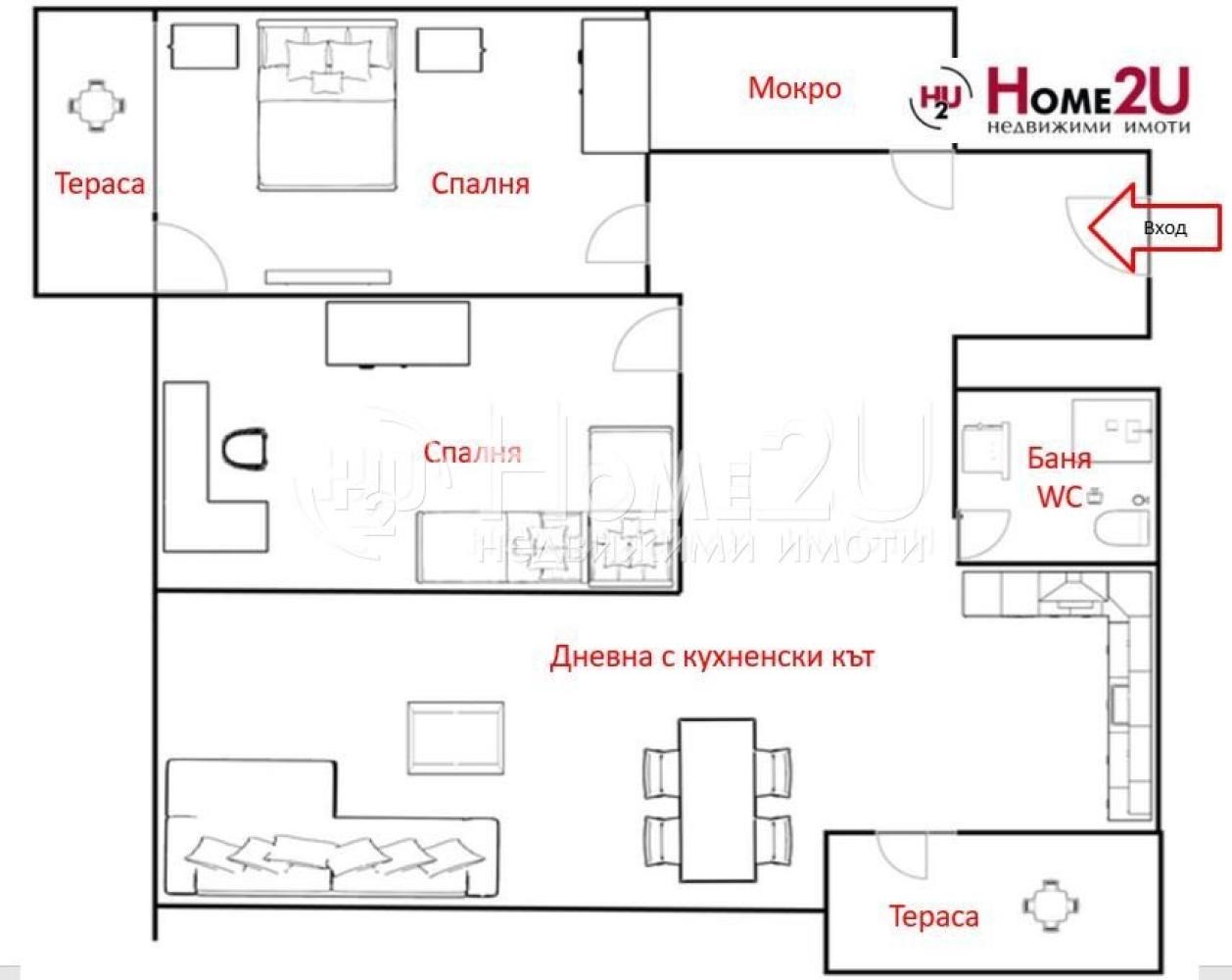 Продава 3-СТАЕН, гр. Бургас, Зорница, снимка 10 - Апартаменти - 54988712