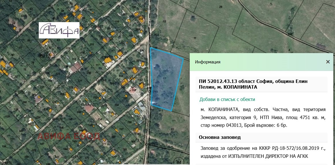 Продава ПАРЦЕЛ, с. Нови хан, област София област, снимка 2 - Парцели - 49638189