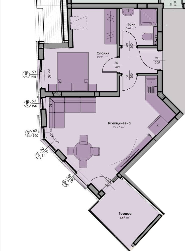 Продава  2-стаен град Пловдив , Кършияка , 66 кв.м | 99743347