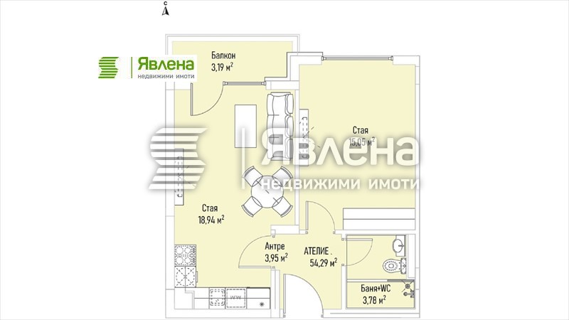 Продава 2-СТАЕН, гр. София, Лозенец, снимка 2 - Aпартаменти - 47793269