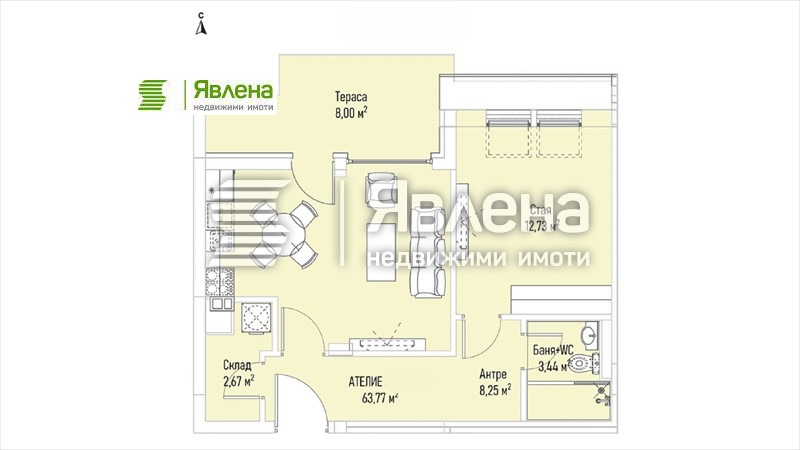 Продава 2-СТАЕН, гр. София, Лозенец, снимка 3 - Aпартаменти - 47793269