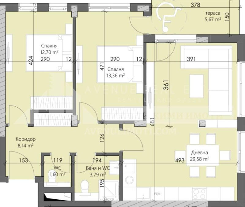 En venta  2 dormitorios Plovdiv , Karshiyaka , 108 metros cuadrados | 36440997 - imagen [2]