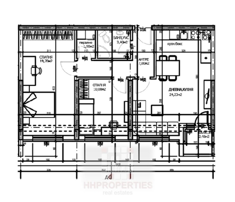 Продава 3-СТАЕН, гр. Пловдив, Тракия, снимка 2 - Aпартаменти - 48770170