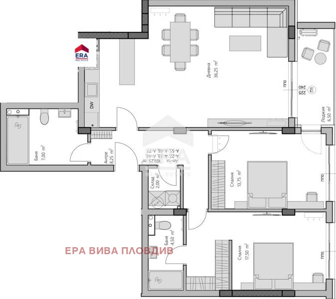 Продава 3-СТАЕН, гр. Пловдив, Христо Смирненски