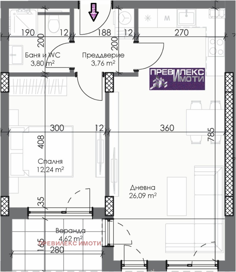 Продава  2-стаен град Пловдив , Каменица 2 , 90 кв.м | 10249879 - изображение [8]