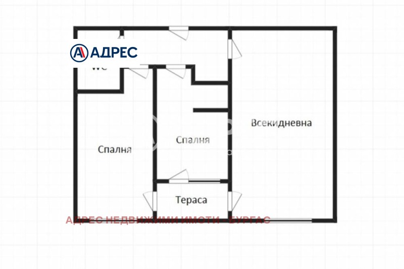 Myytävänä  2 makuuhuonetta Burgas , Meden rudnik - zona D , 83 neliömetriä | 35552559 - kuva [4]