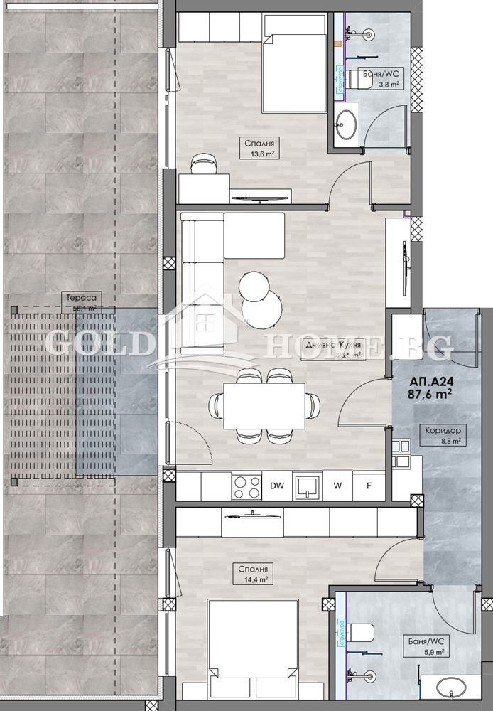 Zu verkaufen  2 Schlafzimmer Plowdiw , Karschijaka , 107 qm | 32467461 - Bild [3]