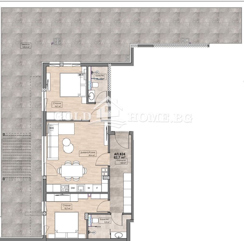 Zu verkaufen  2 Schlafzimmer Plowdiw , Karschijaka , 107 qm | 32467461 - Bild [5]