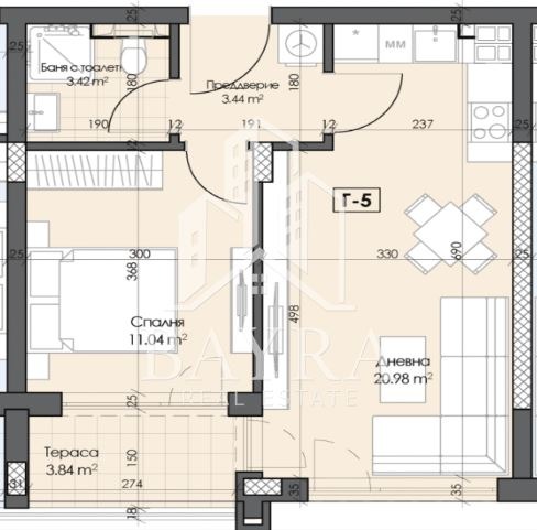 In vendita  1 camera da letto Plovdiv , Gagarin , 62 mq | 10458942 - Immagine [4]