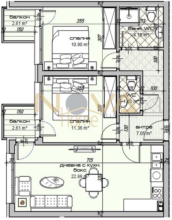 Продава 3-СТАЕН, гр. Варна, Изгрев, снимка 2 - Апартаменти - 54077839