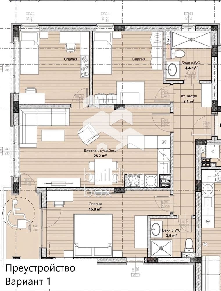 Продава 3-СТАЕН, гр. Пловдив, Остромила, снимка 3 - Апартаменти - 56265867