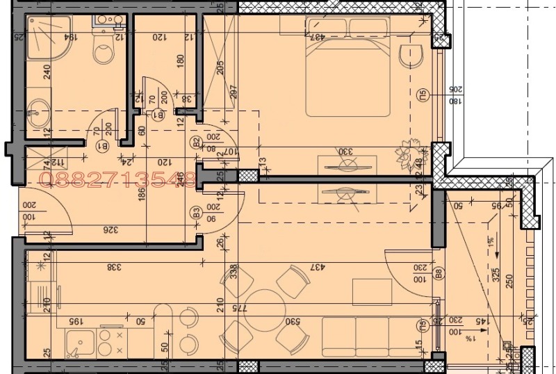 In vendita  1 camera da letto Varna , k.k. Sv.Sv. Konstantin i Elena , 70 mq | 43357483 - Immagine [5]