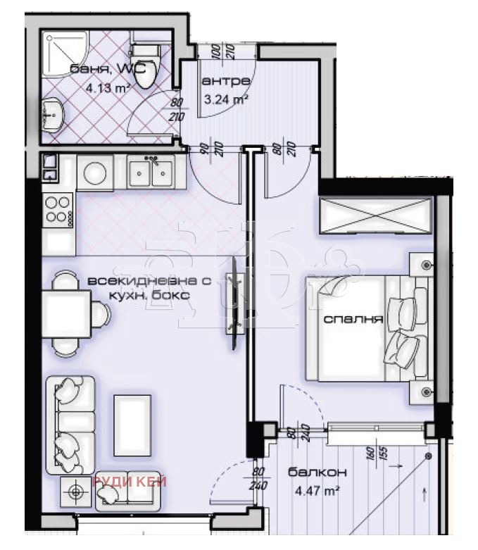 Продава 2-СТАЕН, гр. Варна, Кайсиева градина, снимка 11 - Апартаменти - 55284844