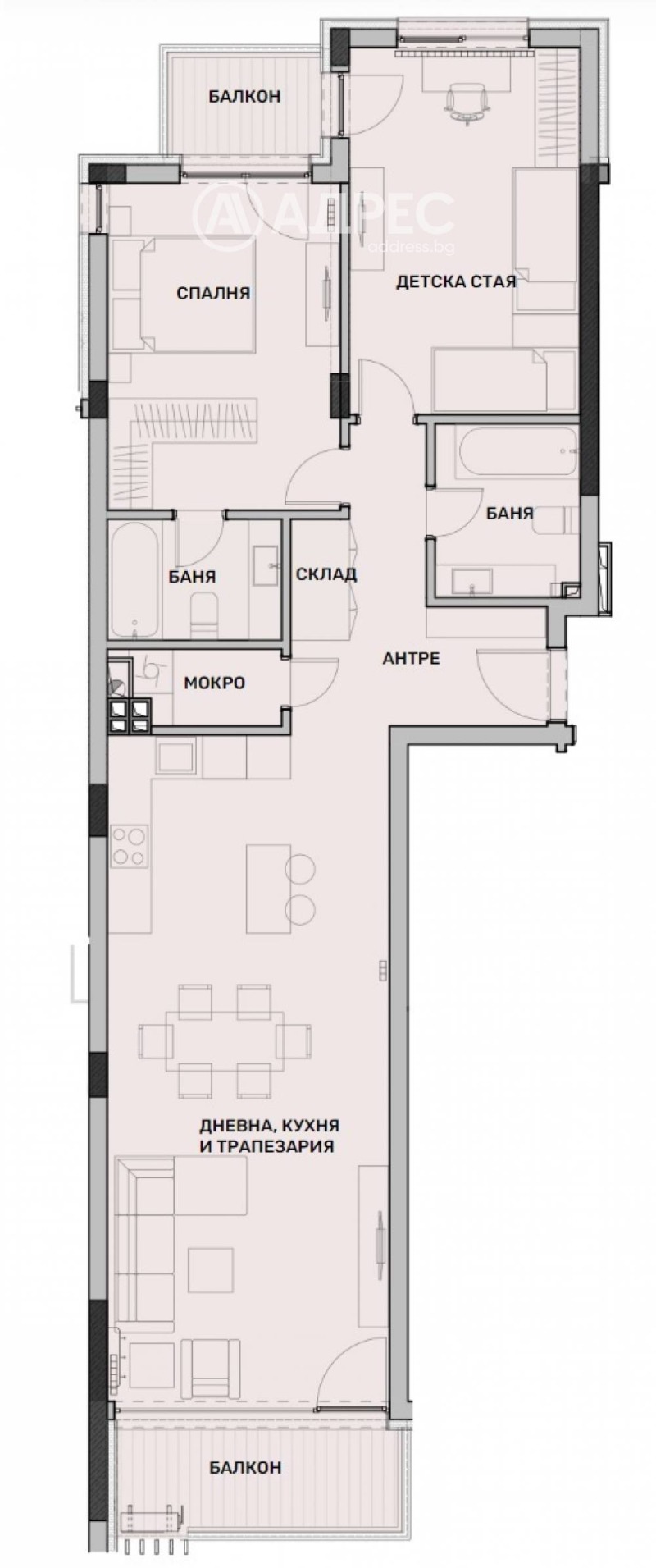 Продава 3-СТАЕН, гр. София, Манастирски ливади, снимка 3 - Aпартаменти - 48237669