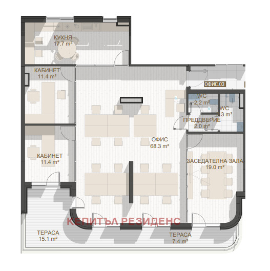 Продава ОФИС, гр. Пловдив, Център, снимка 2 - Офиси - 52801106