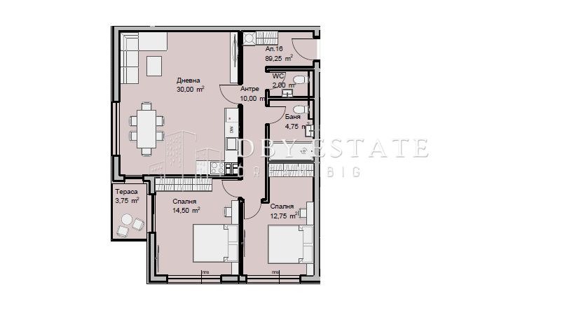 Продава 3-СТАЕН, гр. Пловдив, Гагарин, снимка 2 - Апартаменти - 55755828