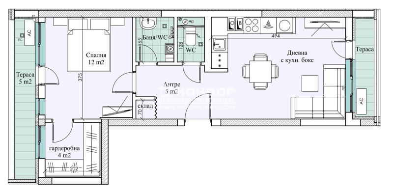 En venta  1 dormitorio Plovdiv , Vastanicheski , 79 metros cuadrados | 28273709 - imagen [2]