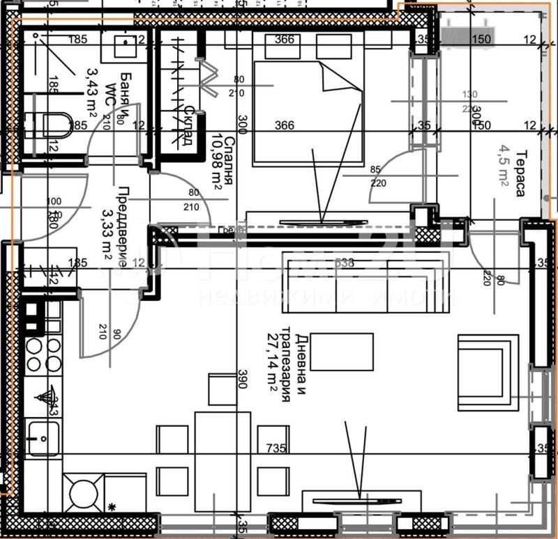 Продава 2-СТАЕН, гр. Пловдив, Остромила, снимка 3 - Апартаменти - 52377636