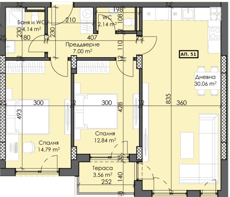 Продава  3-стаен град Пловдив , Тракия , 104 кв.м | 88996167 - изображение [5]