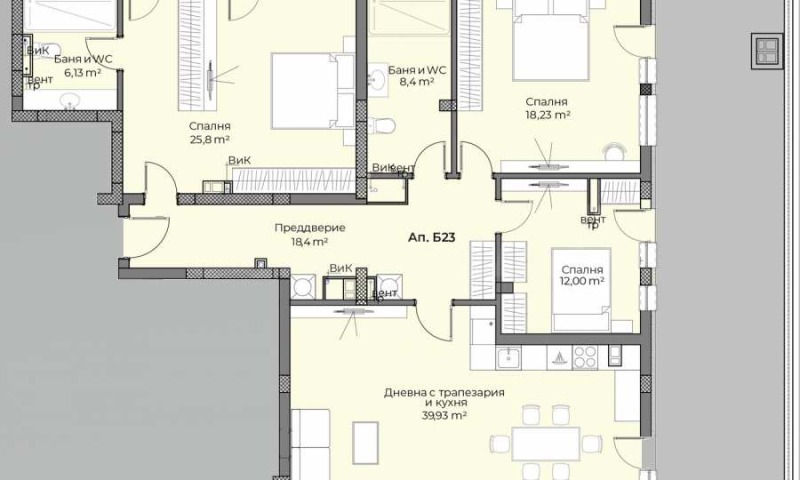 Продава  4-стаен град Пловдив , Беломорски , 178 кв.м | 30472495 - изображение [6]