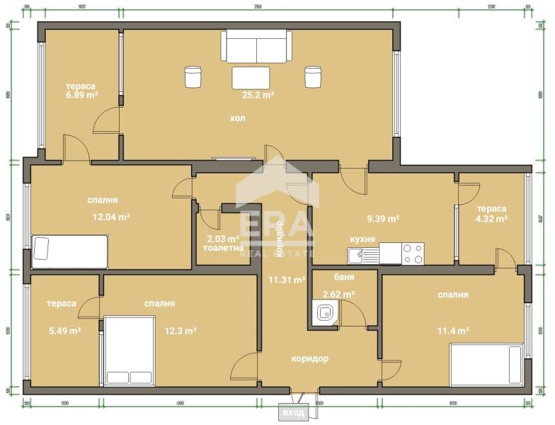 En venta  3 dormitorios Silistra , Tsentar , 99 metros cuadrados | 82492147 - imagen [9]