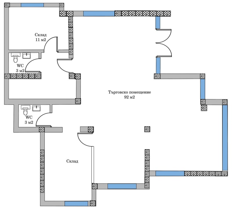 En venta  Comercio Plovdiv , Proslav , 156 metros cuadrados | 30998060 - imagen [2]