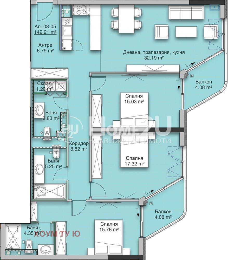Продава 4-СТАЕН, гр. София, Кръстова вада, снимка 11 - Апартаменти - 55733293