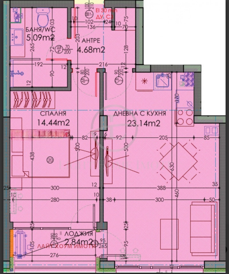 Till salu  1 sovrum Plovdiv , Trakija , 72 kvm | 82775507 - bild [7]