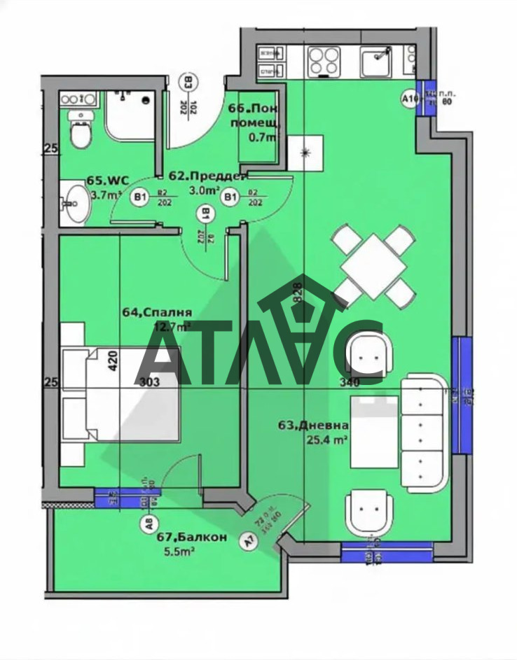 Продава 2-СТАЕН, гр. Пловдив, Беломорски