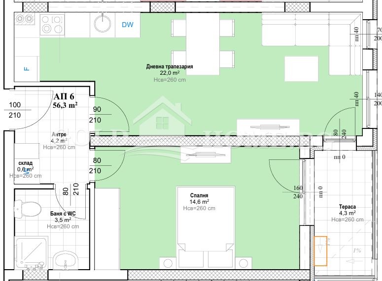 Продава 2-СТАЕН, гр. Пловдив, Христо Смирненски, снимка 8 - Апартаменти - 55834612