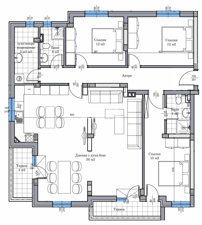 Zu verkaufen  3 Schlafzimmer Plowdiw , Proslaw , 161 qm | 84104464 - Bild [4]
