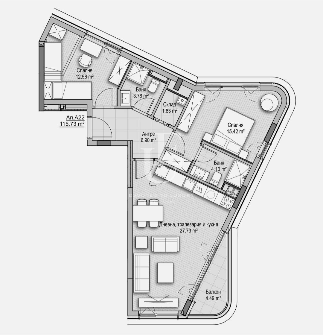 Продава 3-СТАЕН, гр. София, Витоша, снимка 5 - Апартаменти - 53257120